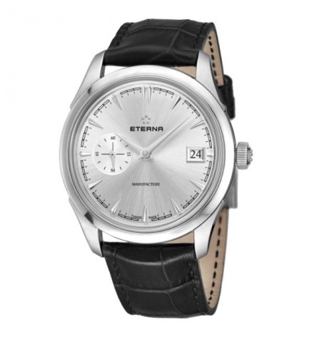 Eterna Men's 7682.41.10.1700 'Heritage' Silver Dial Stainless Steel Small Seconds Automatic Swiss Made Watch