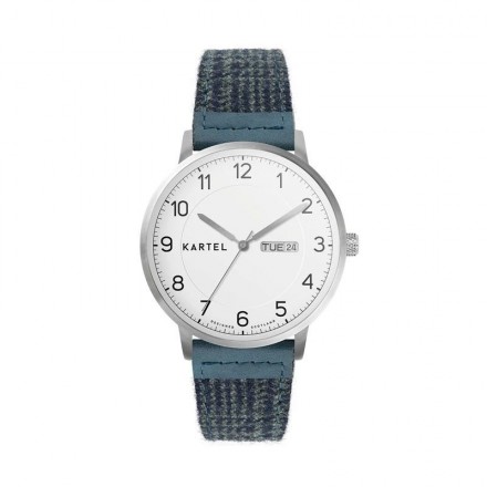 MORRIS 40MM BLUE FABRIC STRAP WATCH