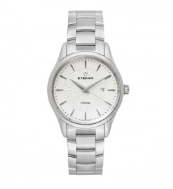 Eterna Men's 2520.41.11.0274 'Artena' Silver Dial Stainless Steel Quartz Swiss Made Watch