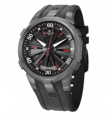 Perrelet Men's A4054/1 'Turbine XL Roulette' Black Dial Watch