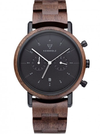 Men's Wristwatch Chronograph Johann Walnut/Black