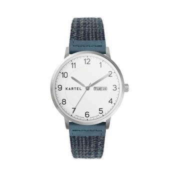 MORRIS 40MM BLUE FABRIC STRAP WATCH